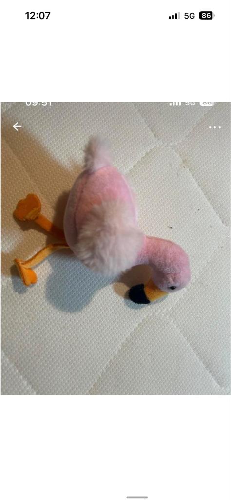 2 Roze Flamingo Knuffels - Zacht en Decoratief, Ophalen of Verzenden, Zo goed als nieuw, Overige typen