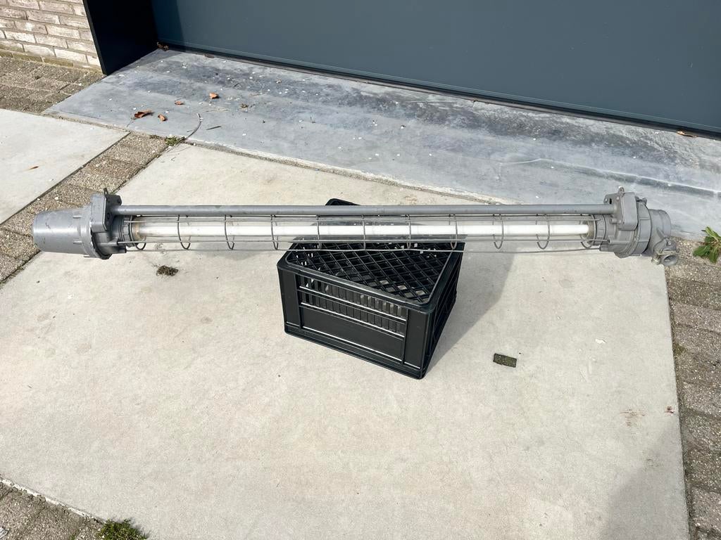 Industriële Kooilamp TL - Vintage Stijl 160cm, Ophalen