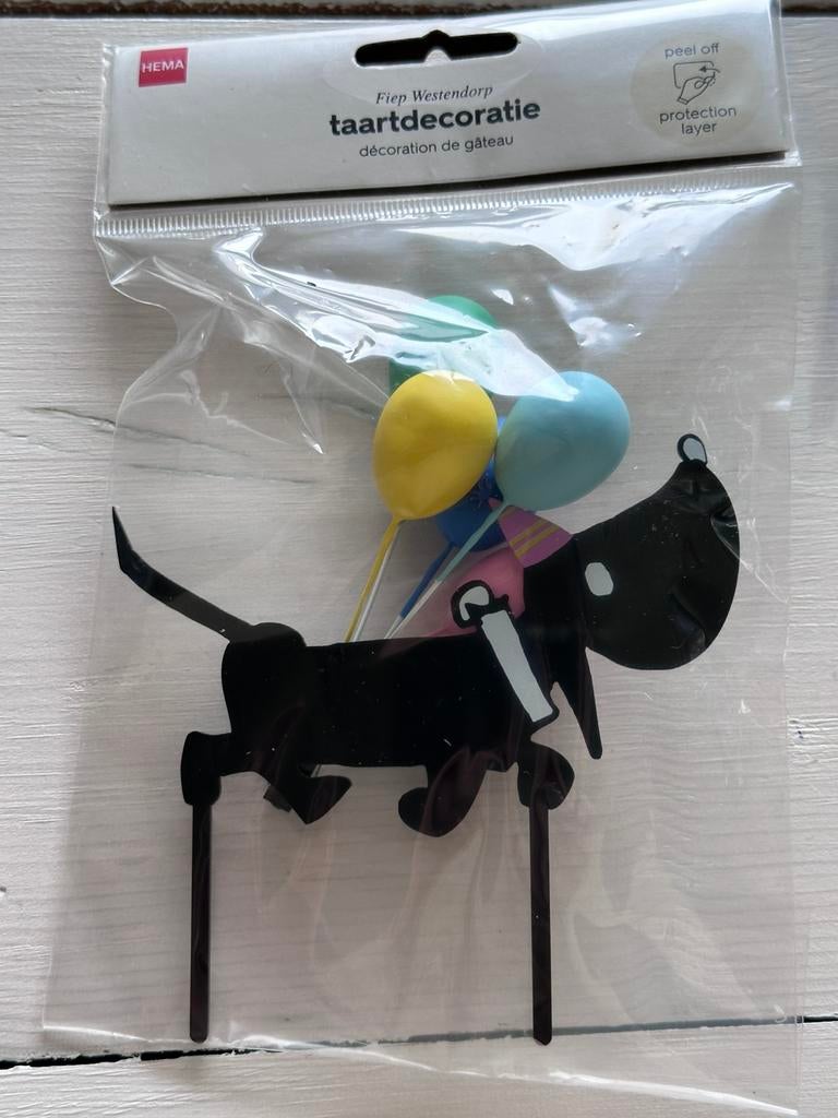 Niewe Takkie taart decoratie., Ophalen of Verzenden, Zo goed als nieuw, Versiering, Geboorte of Huwelijk