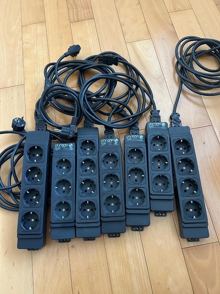 7 stekkerdozen met wieland aansluiting, Ophalen of Verzenden, Gebruikt, Apparatuur