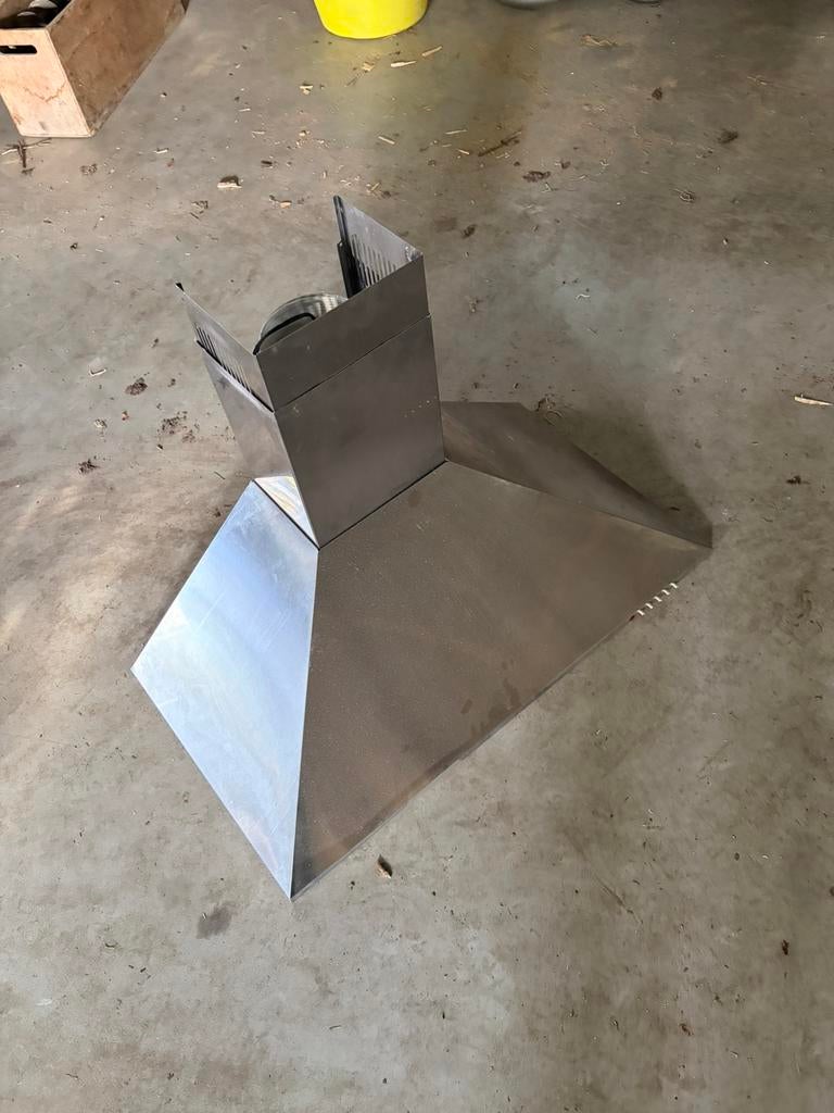 Afzuigkap 90 cm breed, Witgoed en Apparatuur, Afzuigkappen, Ophalen, Gebruikt, Wandschouwkap, Motor