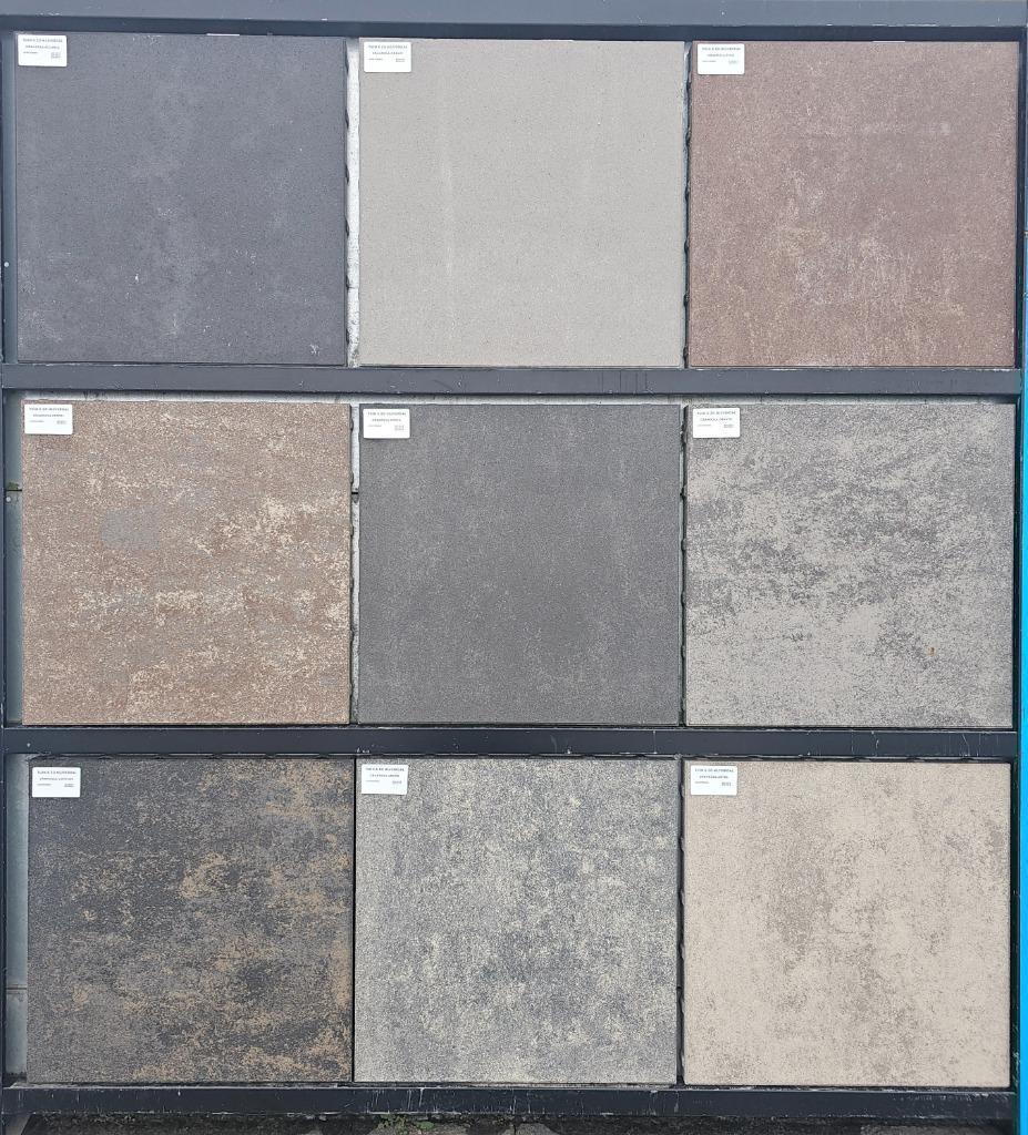 Terrastegel 60x60x4, Nieuw, Ophalen of Verzenden, 10 m² of meer, Beton