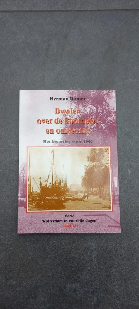 Dwalen over de Boompjes en omgeving - Rotterdam voor 1940, Ophalen of Verzenden, 20e eeuw of later, Gelezen, Herman Romer