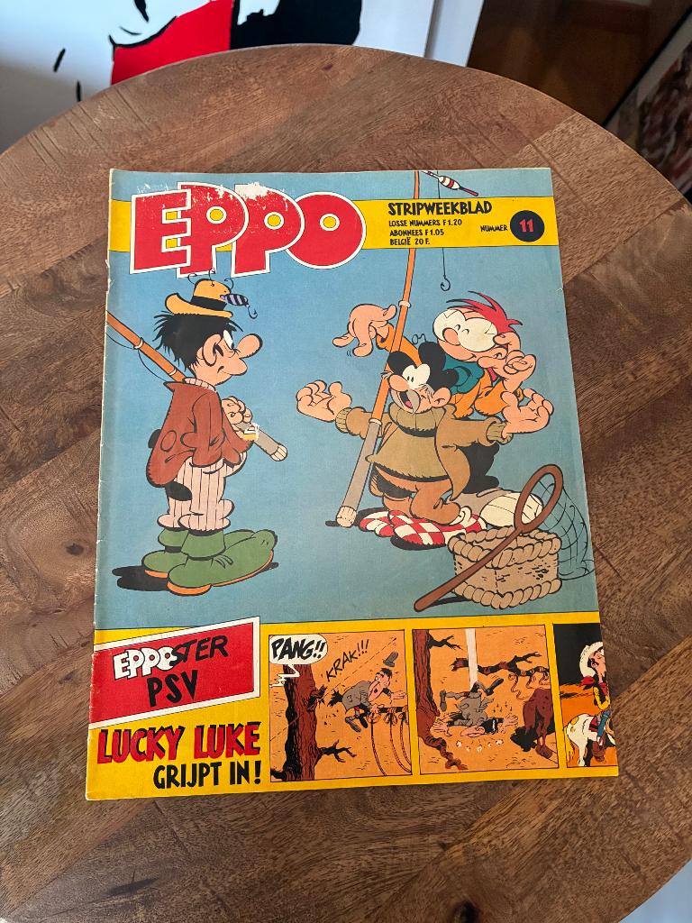 Eppo met poster, Ophalen of Verzenden, Gebruikt, PSV, Poster, Plaatje of Sticker