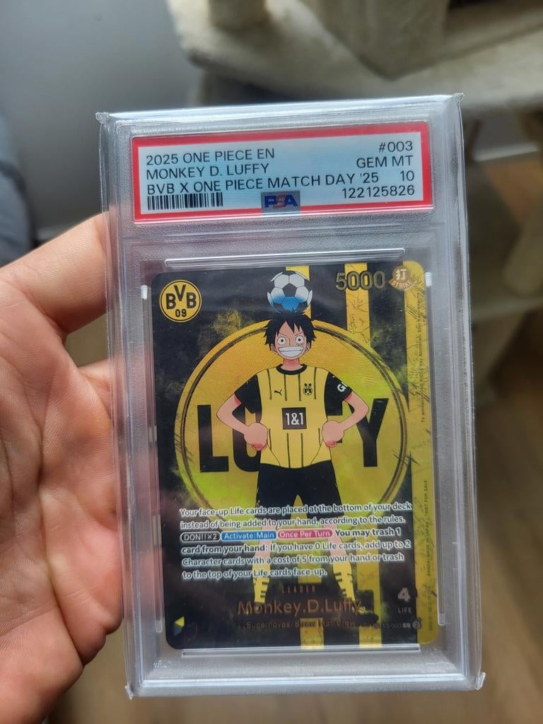 Monkey D.Luffy Dortmund psa 10, Ophalen of Verzenden, Plaatje
