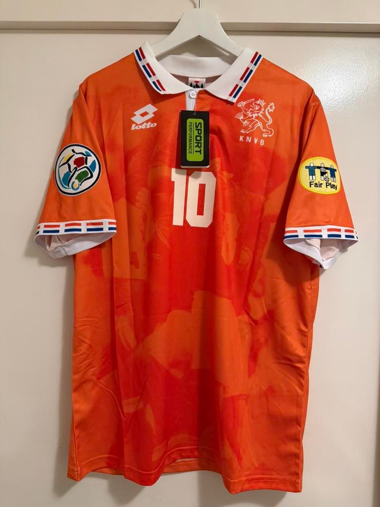 EK’96 Lotto Nederlands elftal shirt Bergkamp maat L, Maat L, Ophalen of Verzenden, Nieuw, Shirt