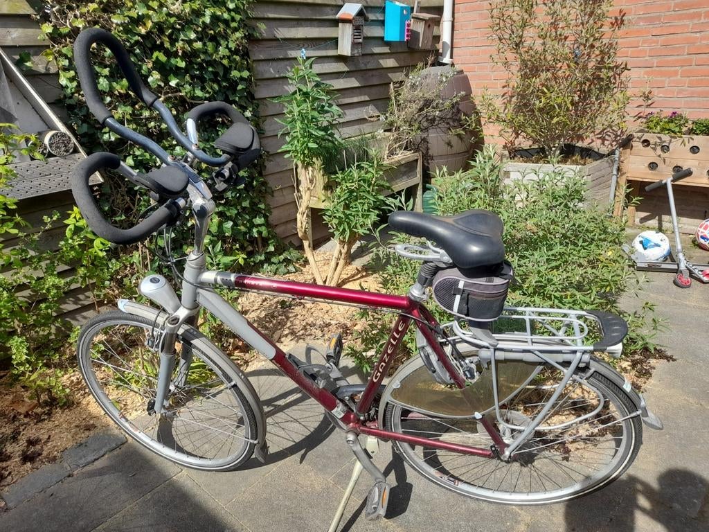 Gazelle heren toerfiets, 21 versnellingen, Ophalen, 28 inch, Gebruikt, Vering