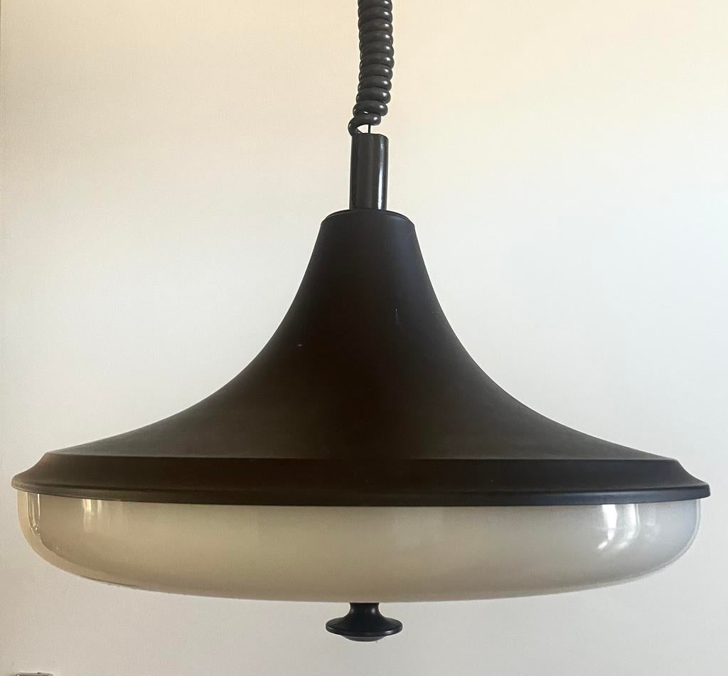 Massive Space Age - Ufo Lamp - Hanglamp - vintage 1970, Huis en Inrichting, Lampen | Hanglampen, Gebruikt, Ophalen of Verzenden