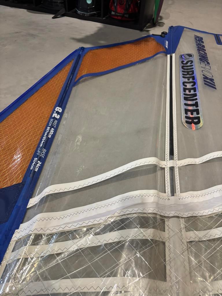Neilpryde RS Racing EVO XII 8.2, Ophalen, 7 m² of meer, Zeil, Gebruikt