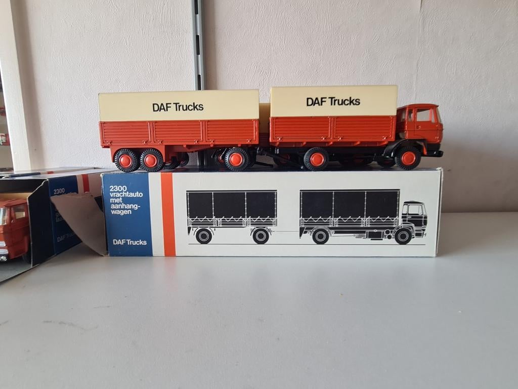 diversen daf 1;50 nostalgie.ook p/st te koop, Ophalen of Verzenden, Gebruikt, Bus of Vrachtwagen, Lion Toys