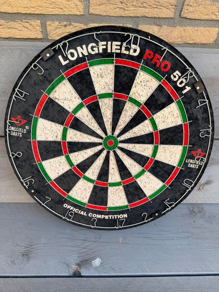 Dartbord, Longfield Pro 501, Sport en Fitness, Darts, Ophalen, Gebruikt, Dartbord