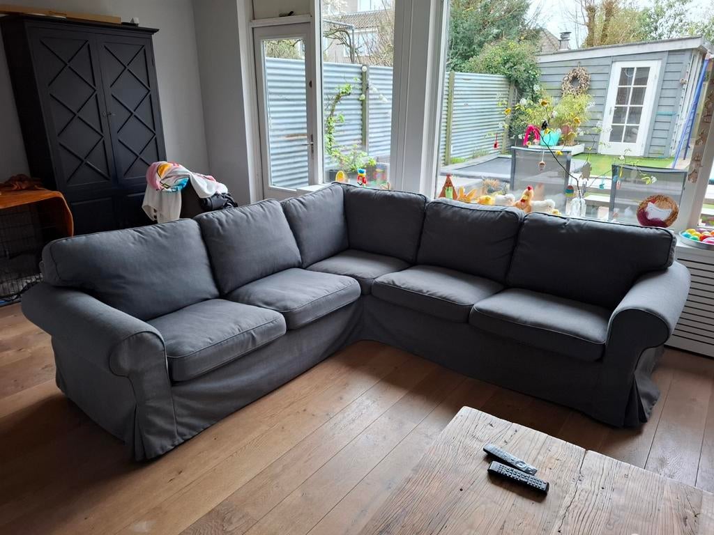 Ikea ektorp 4 zits hoekbank, Ophalen, Gebruikt
