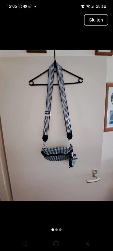 Buideltas met steentjes, Sieraden, Tassen en Uiterlijk, Tassen | Damestassen, Ophalen of Verzenden, Handtas