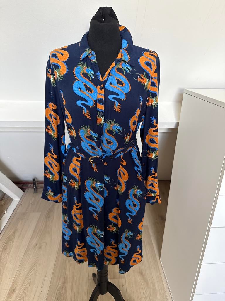 Fabienne Chapot Hayley Dress – maat XL, Blauw, Maat 46/48 (XL) of groter, Ophalen of Verzenden, Zo goed als nieuw