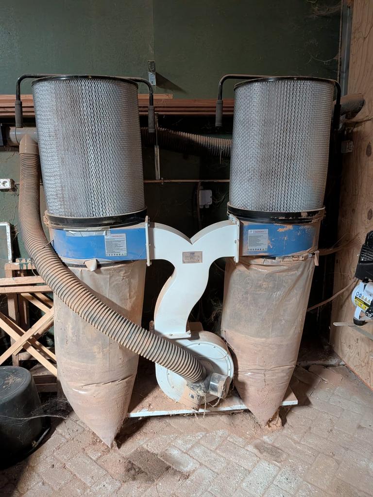 HBM 300 profi stofafzuiginstallatie incl buizensysteem no, Doe-het-zelf en Verbouw, Ophalen, Gebruikt