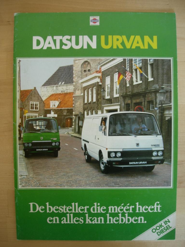 Datsun Urvan Brochure 1982 - Nissan, Nissan, Ophalen of Verzenden, Zo goed als nieuw, Nissan