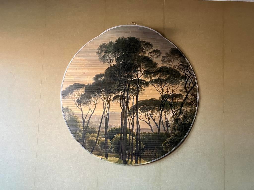 By-Boo Wall Art Jungle - Rond Schilderij met Bomen - bamboo, Huis en Inrichting, Woonaccessoires | Wanddecoraties, Ophalen, Zo goed als nieuw