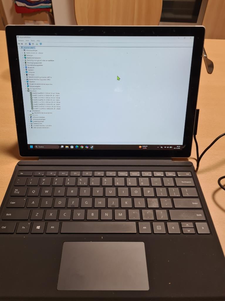 Microsoft surface pro 7 toetsenbord sleeve docking en rugzak, Computers en Software, Windows Laptops, Ophalen, 256 GB, 2 tot 3 Ghz