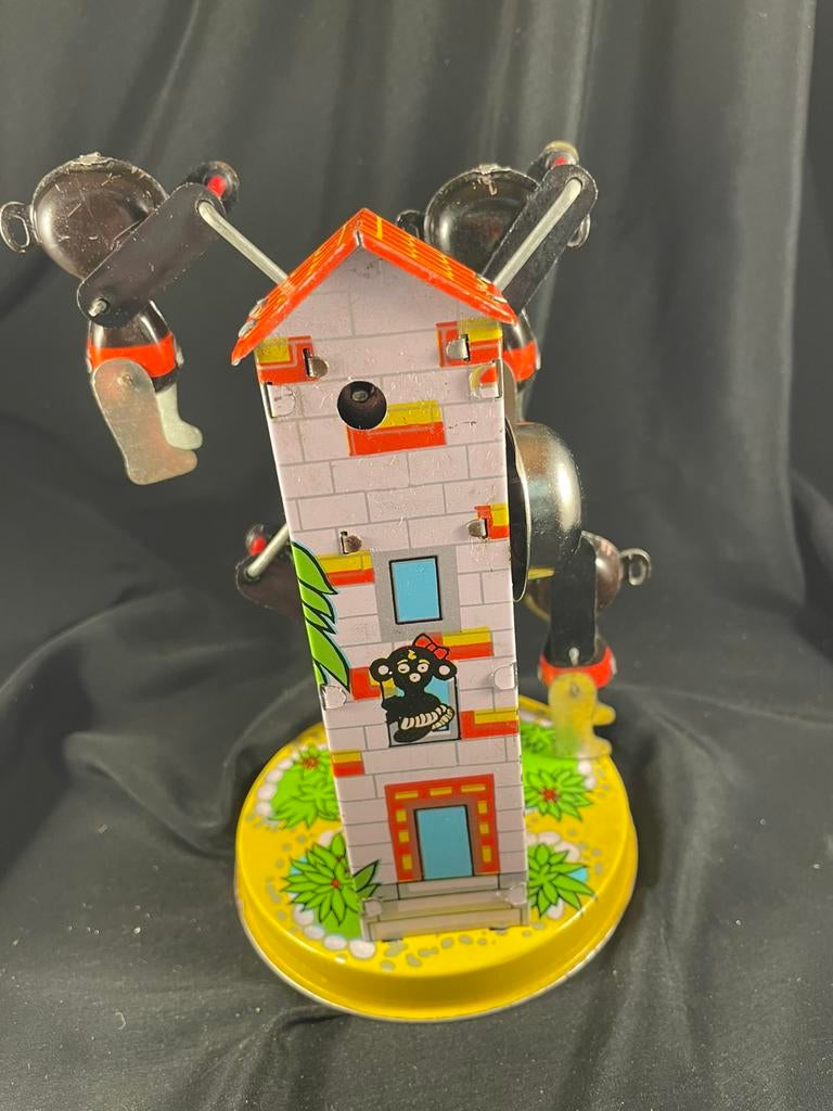 Vintage blikken draaimolen, Ophalen of Verzenden