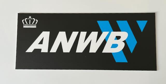 ANWB zwart Reclamebord, Verzamelen, Ophalen of Verzenden, Zo goed als nieuw, Auto's