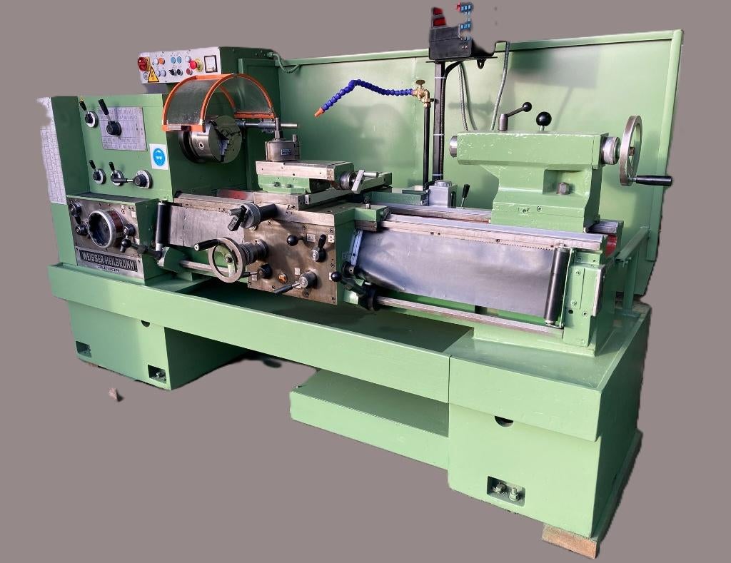 Weisser Heilbronn Centerdraaibank, draaibank, type Junior, Ophalen, Gebruikt, Metaaldraaibank, 1000 mm of meer