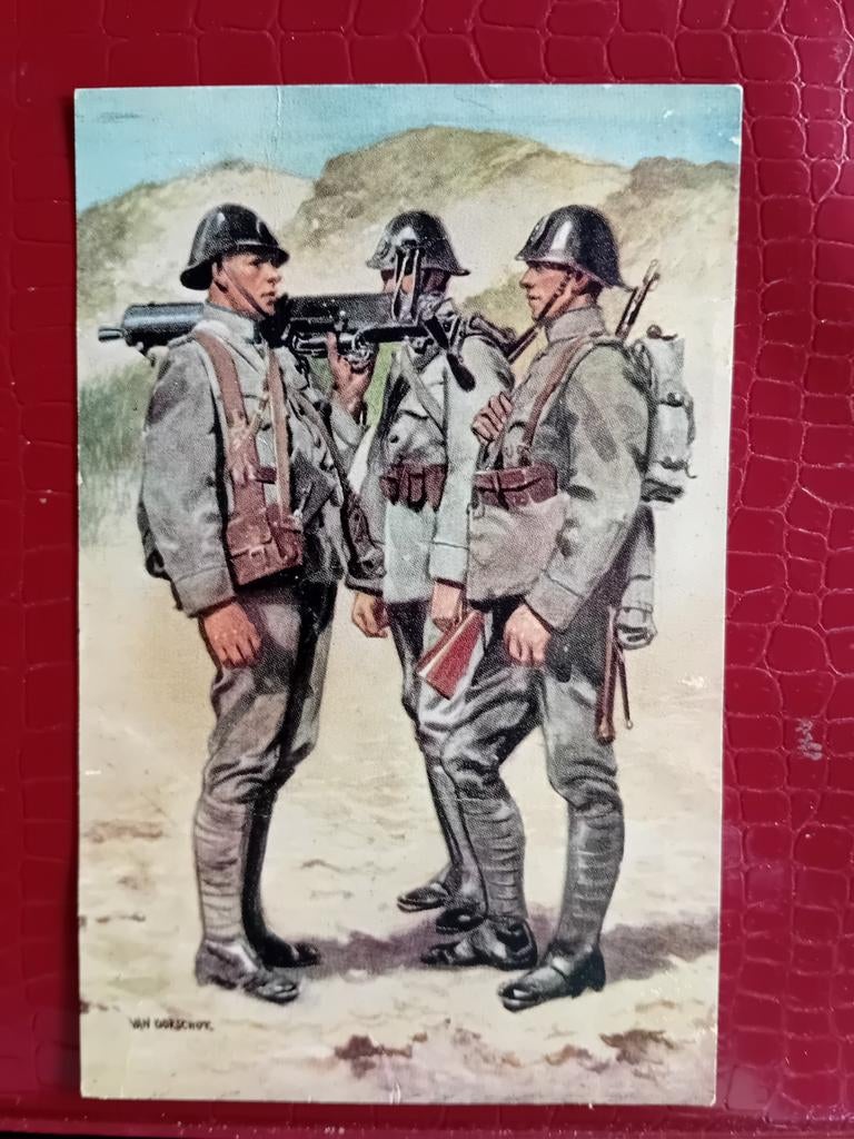 Ansichtkaart Militair, Ophalen of Verzenden, Landmacht, Nederland, Foto of Poster