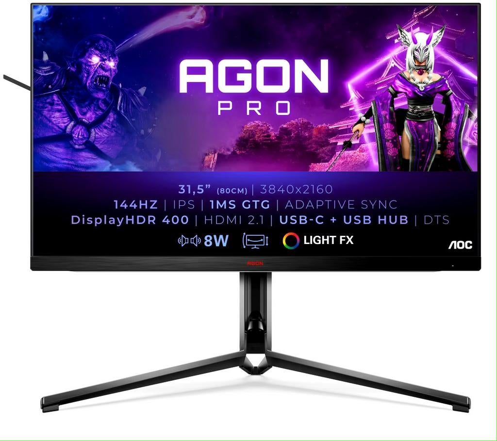 AOC AGON Pro AG324UX - 31.5" 4K IPS Gaming Monitor, Gaming, IPS, AOC, Ophalen of Verzenden