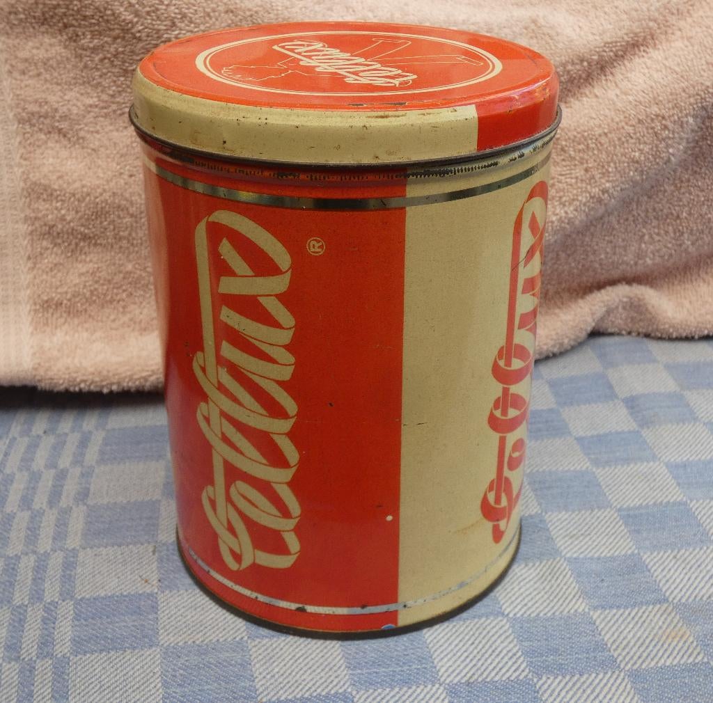 koffiebus/ koffieblik/ bewaardoos/ Zwitsers keukenblik, Antiek en Kunst, Ophalen of Verzenden