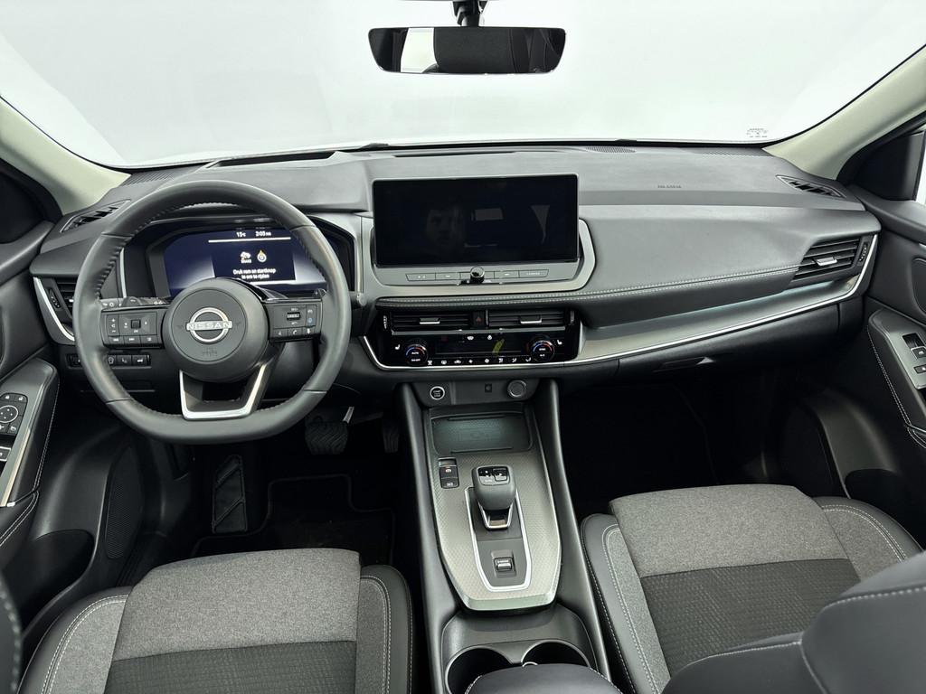 Nissan QASHQAI - 1.3 MHEV Xtronic Business Design // SCHUIFD, 4 cilinders, Adaptive Cruise Control, Leder en Stof, Wit