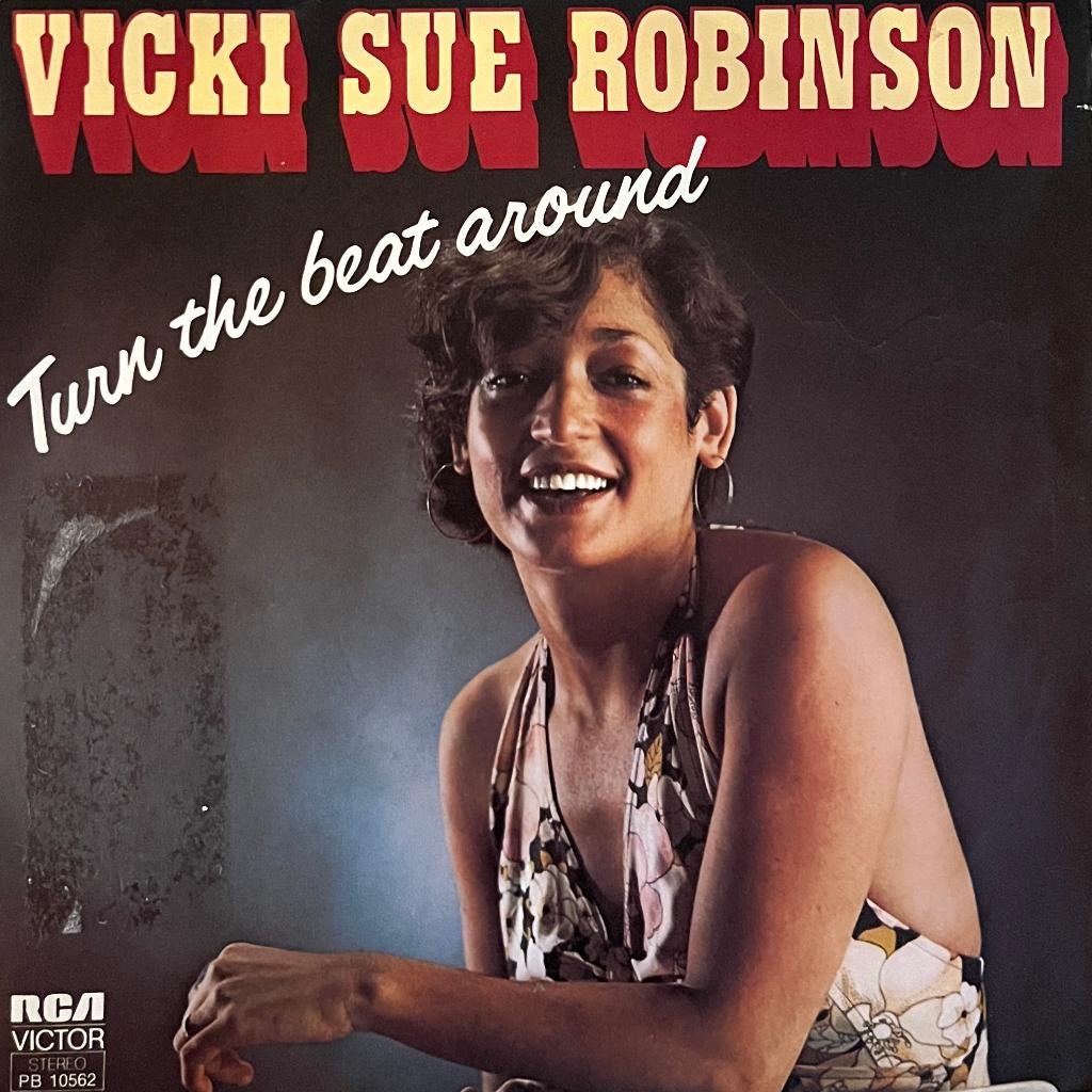 Vinyl single: Vicky Sue Robinson - Turn the beat around, Cd's en Dvd's, Vinyl Singles, Gebruikt, 7 inch, Single, Ophalen of Verzenden