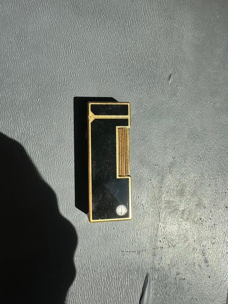 Dunhill aansteker black laqué, Ophalen of Verzenden, Zo goed als nieuw, Aansteker