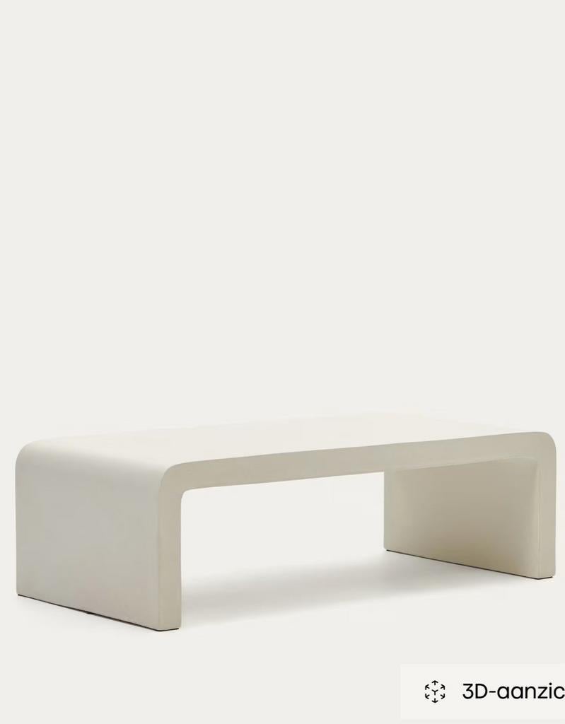 Kave Home buiten salontafel type Aiguablava duurzaam cement, Huis en Inrichting, Tafels | Salontafels, Ophalen, Gebruikt, 100 tot 150 cm