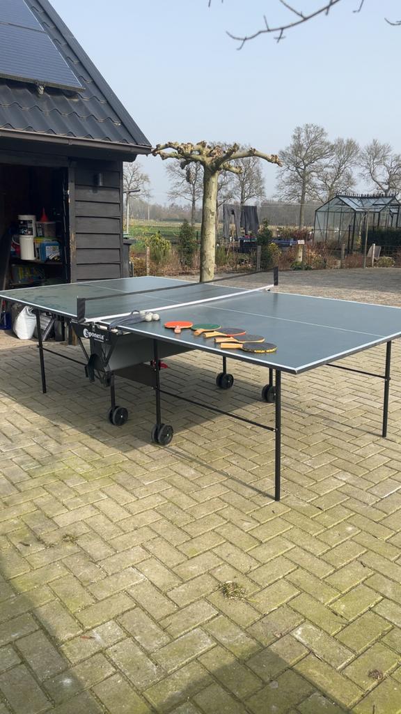 Sponeta Pin Pong Tafel - Inklapbaar & Verrijdbaar, Sport en Fitness, Tafeltennis, Ophalen, Gebruikt, Tafel Outdoor, Inklapbaar