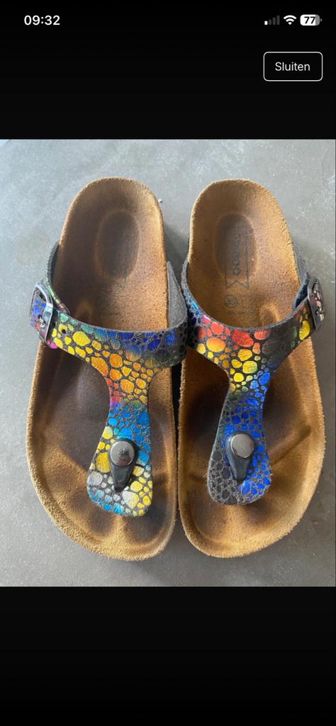 Birkenstock slippers maat 35, Ophalen of Verzenden, Gebruikt, Meisje
