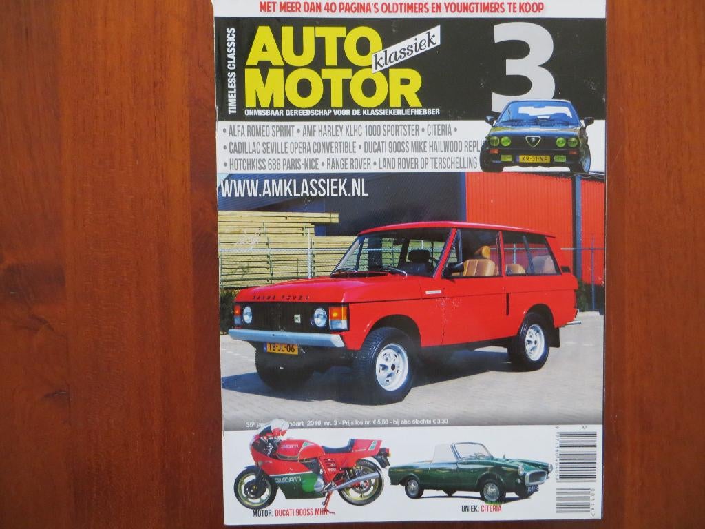 Auto Motor Klassiek 3 2019 Alfa Romeo Sprint, Citeria, Ophalen of Verzenden, Nieuw, Alfa Romeo