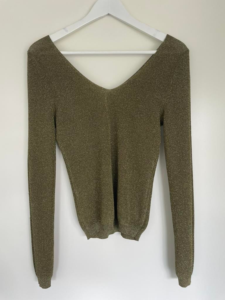 Gouden top van Mango / glitter top, Kleding | Dames, Tops, Ophalen of Verzenden, Zo goed als nieuw, Lange mouw, Maat 34 (XS) of kleiner