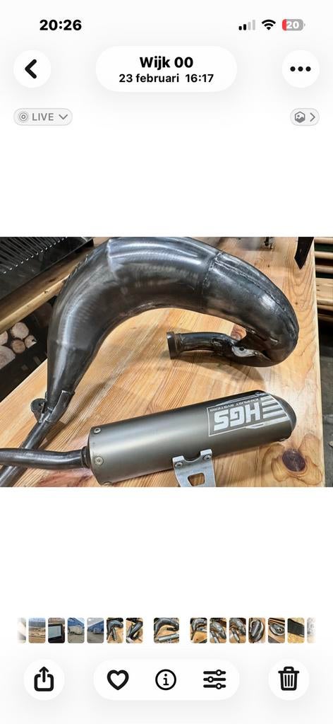 Hgs uitlaat , ktm 85 cc sx , gasgas 85 cc, Motoren, Ophalen of Verzenden