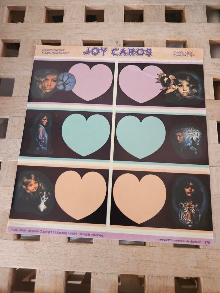Joy Caros Schooletiketten stickers, Ophalen of Verzenden, Zo goed als nieuw