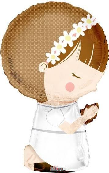 Follieballon communie meisje nieuw, Ophalen of Verzenden, Nieuw, Versiering