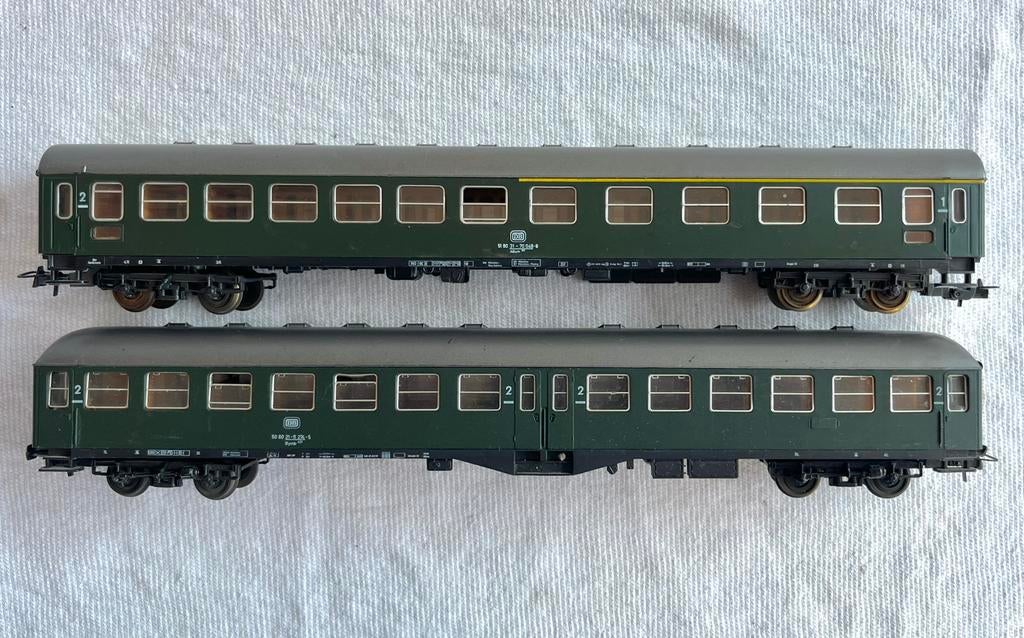 Roco DB 1/2e & 2e klas rijtuigen H0, Gebruikt, Gelijkstroom, Wagon, Ophalen of Verzenden