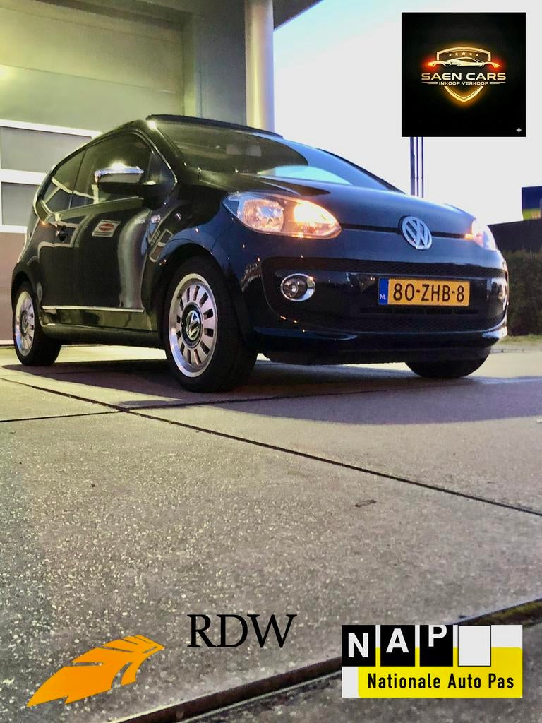 VW High Up! Black Edition | Pano • PDC • Stoelv. • Cruise💎, Voorwielaandrijving, Euro 5, 840 kg, 4 stoelen