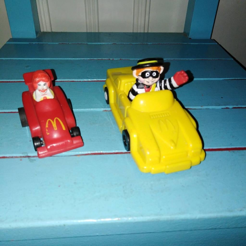 McDonald's autootjes: Ronald McDonald en Hamburglar, Ophalen of Verzenden, Gebruikt, Overige typen