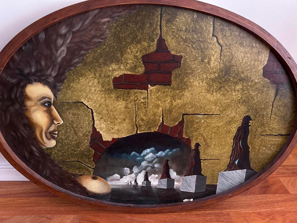 Wibbe Boersma schilderij 'Cycli', Antiek en Kunst, Kunst | Schilderijen | Modern, Ophalen of Verzenden