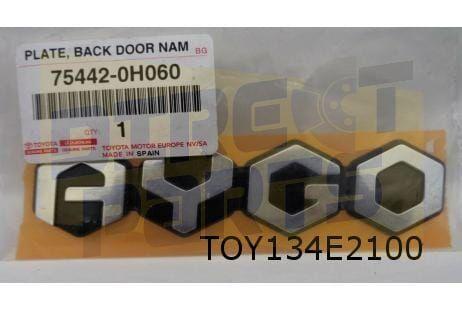 Toyota Aygo embleem tekst ''Aygo'' achterruit Origineel!  75