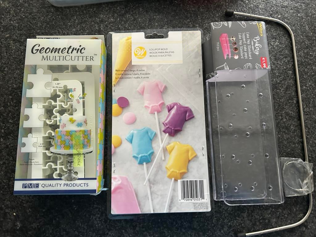 Bak- en lollybenodigdheden: Wilton, PMB, Wibra, Hobby en Vrije tijd, Ophalen of Verzenden, Zo goed als nieuw, Taarten of Cupcakes