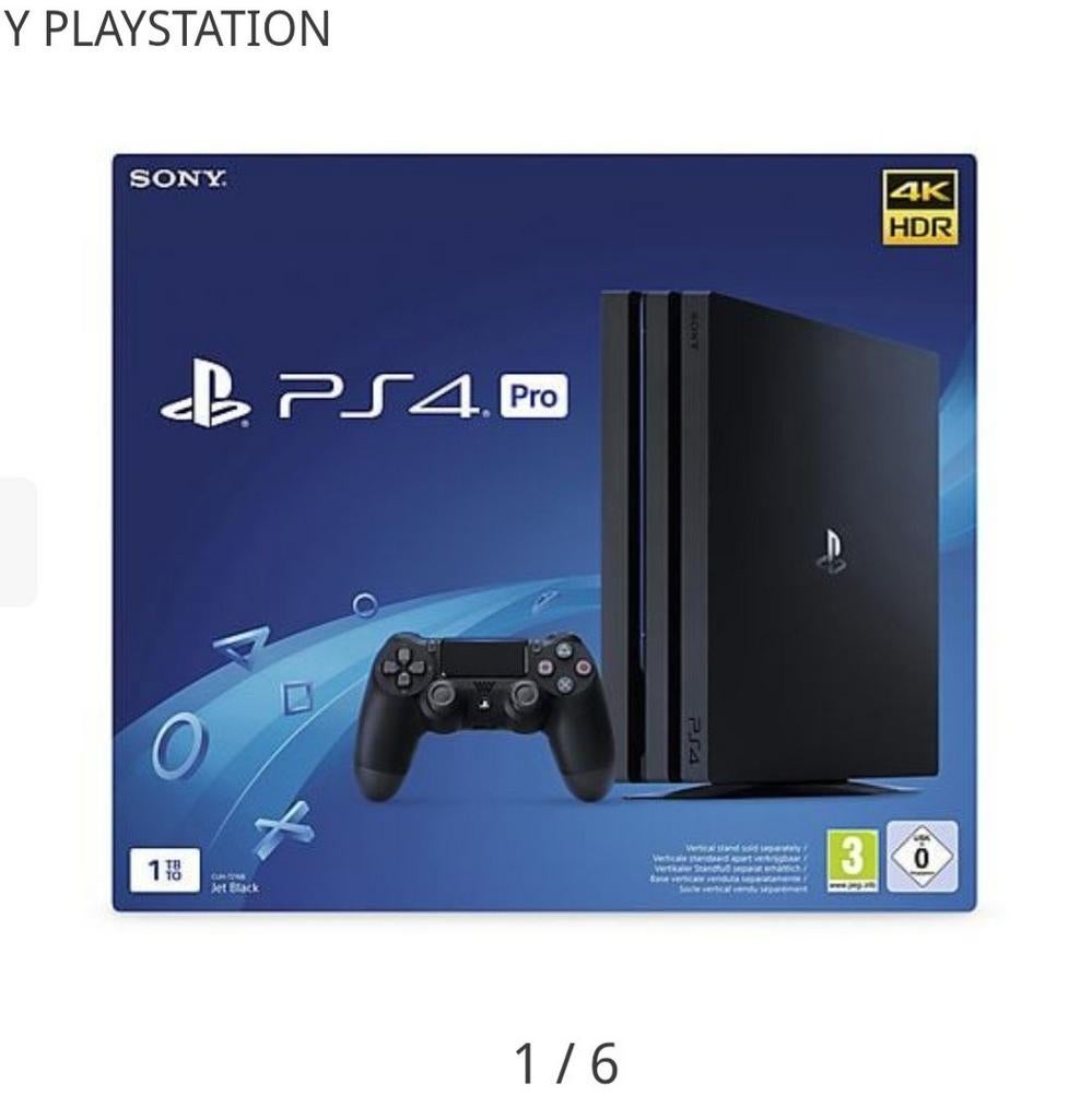 Sony PlayStation 4 Pro 1TB - Zwart (4K HDR), Gebruikt, Ophalen of Verzenden, 1 TB, Met 1 controller