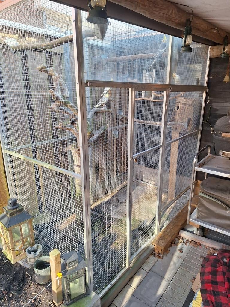 Voliere + binnen hok, Dieren en Toebehoren, Ophalen, Volière