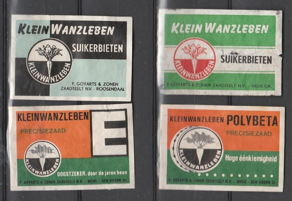 Lucifermerken,  Suikerbieten, Roosendaal  (1815), Verzenden, Gebruikt, Luciferdoosjes of -merken