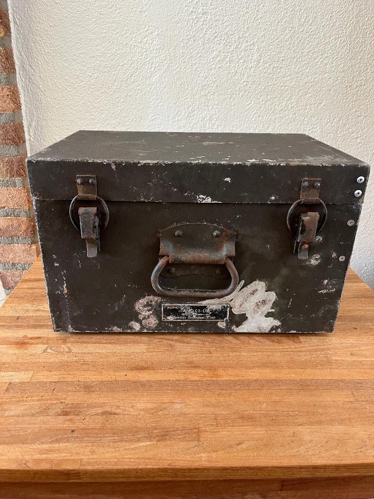 Vintage alu. militaire opbergkist , kist CS-161 U.S. Army ., Ophalen of Verzenden, Overige soorten, Nederland