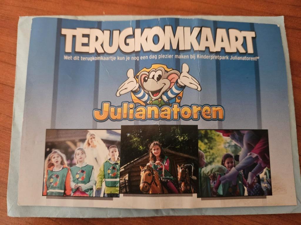 julianatoren gratis entree, Eén persoon, Ticket of Toegangskaart